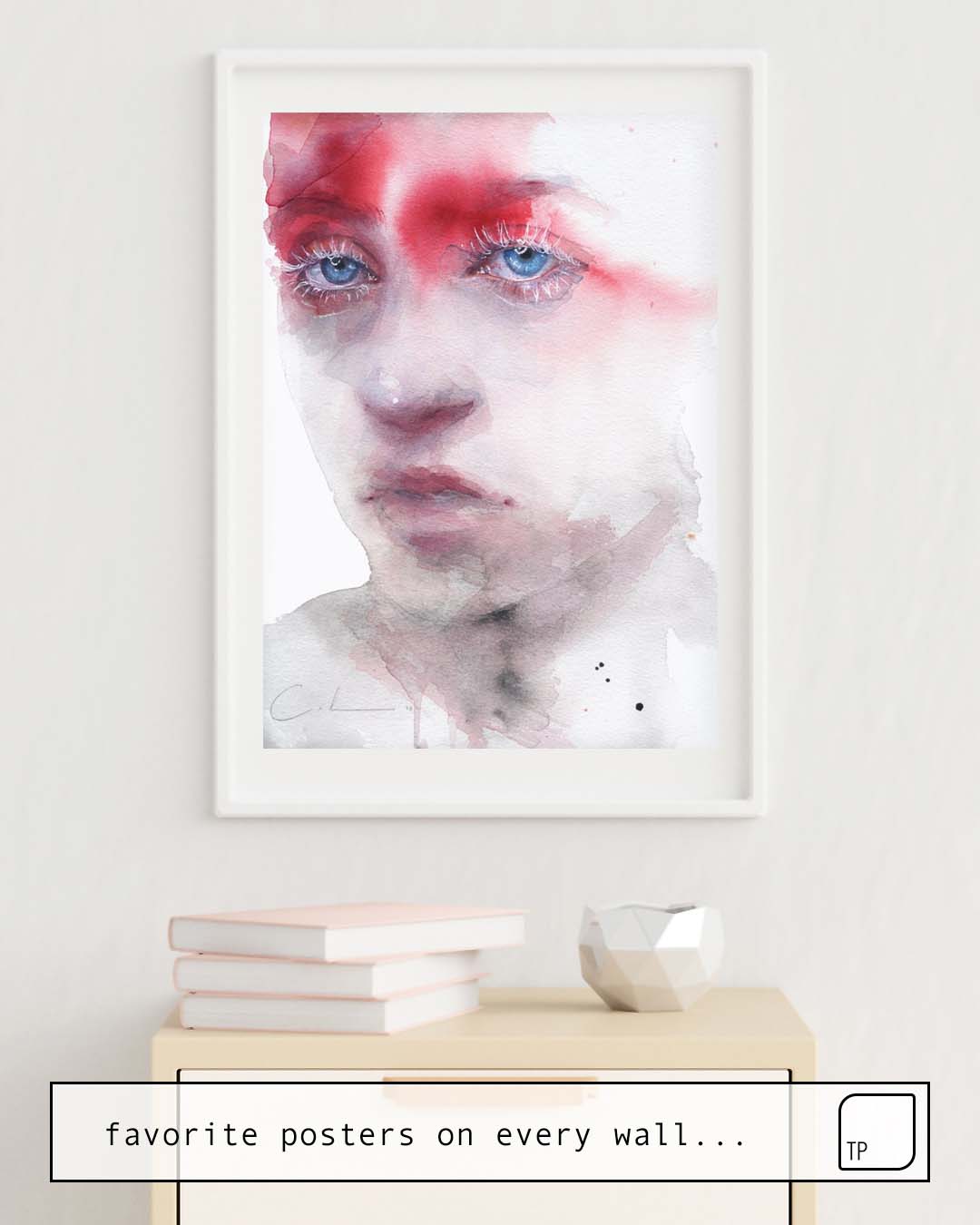 Poster | RED SHADE von Agnes Cecile