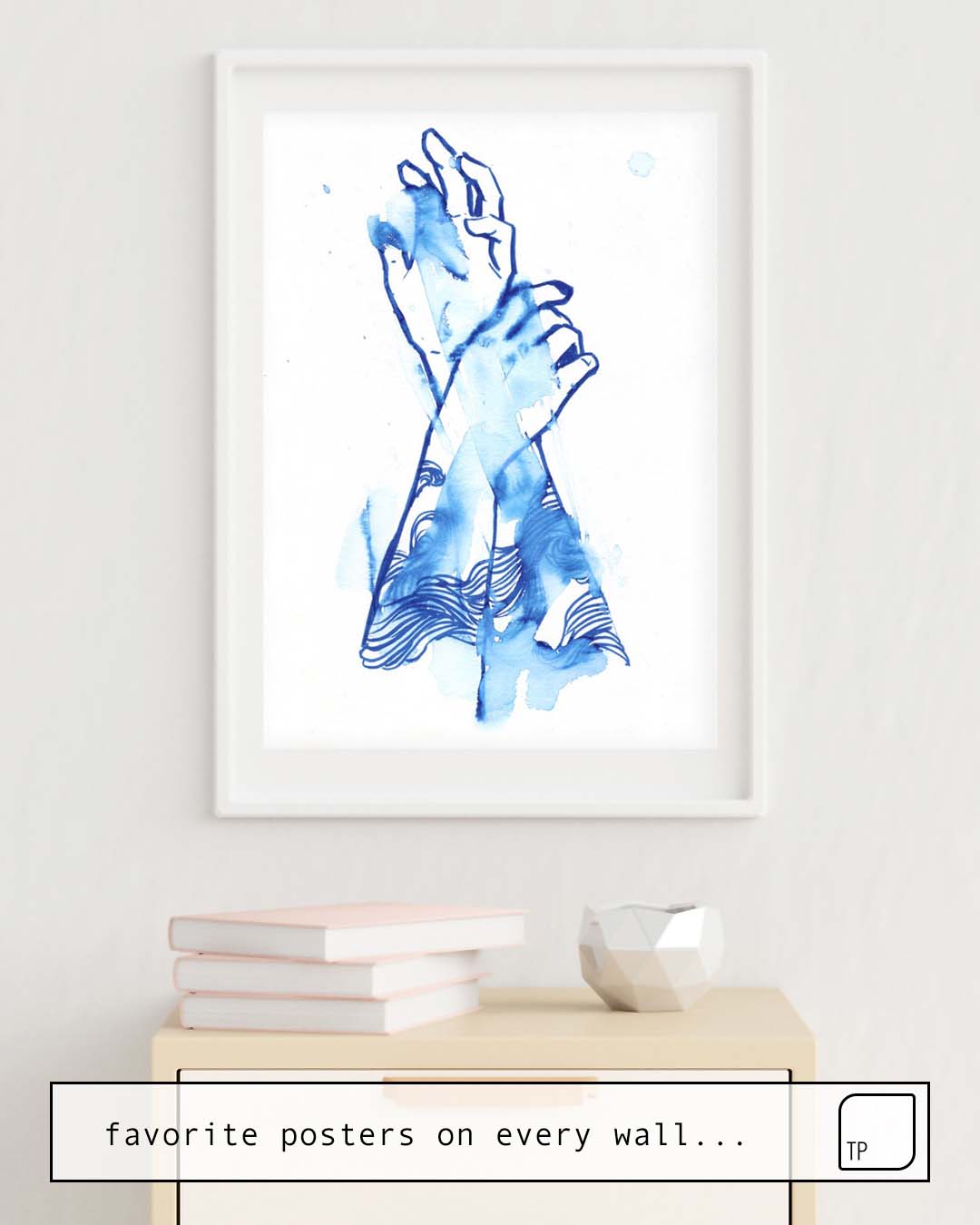 Poster | WAVES HANDS II von Agnes Cecile