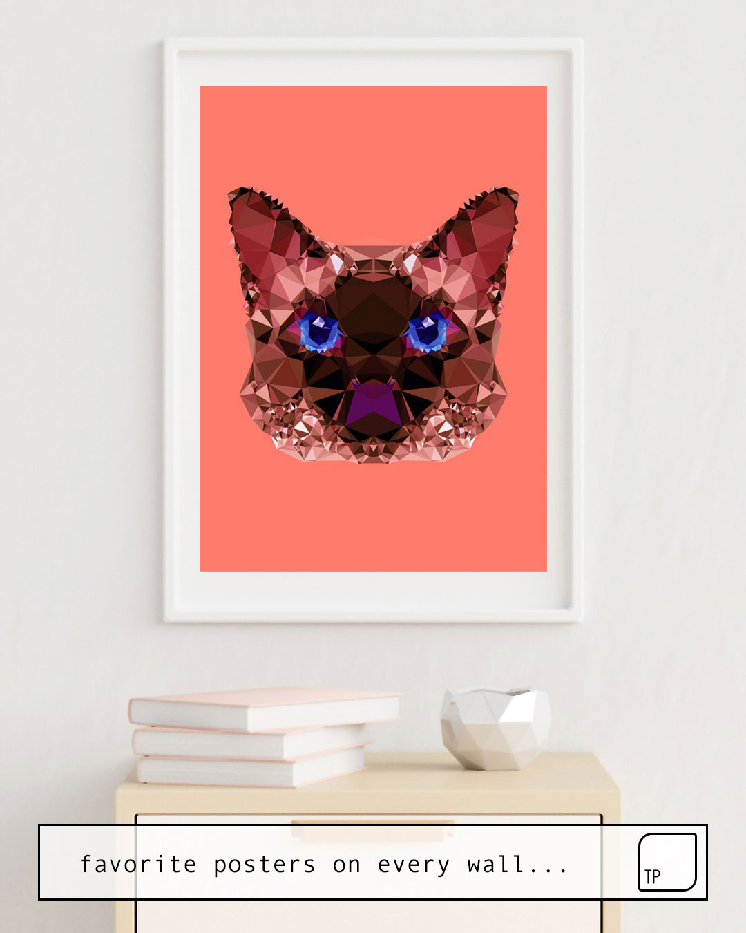 Poster | GEOMETRIC GRUMPYCAT by Andreas Lie