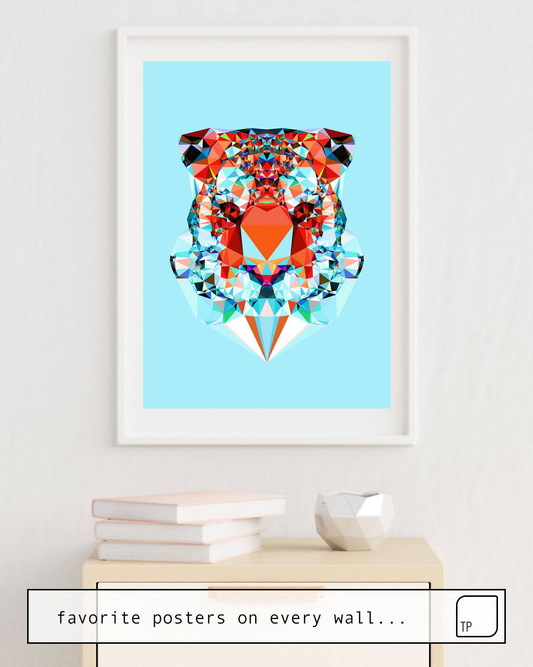 Poster | GEOMETRIC TIGER by Andreas Lie