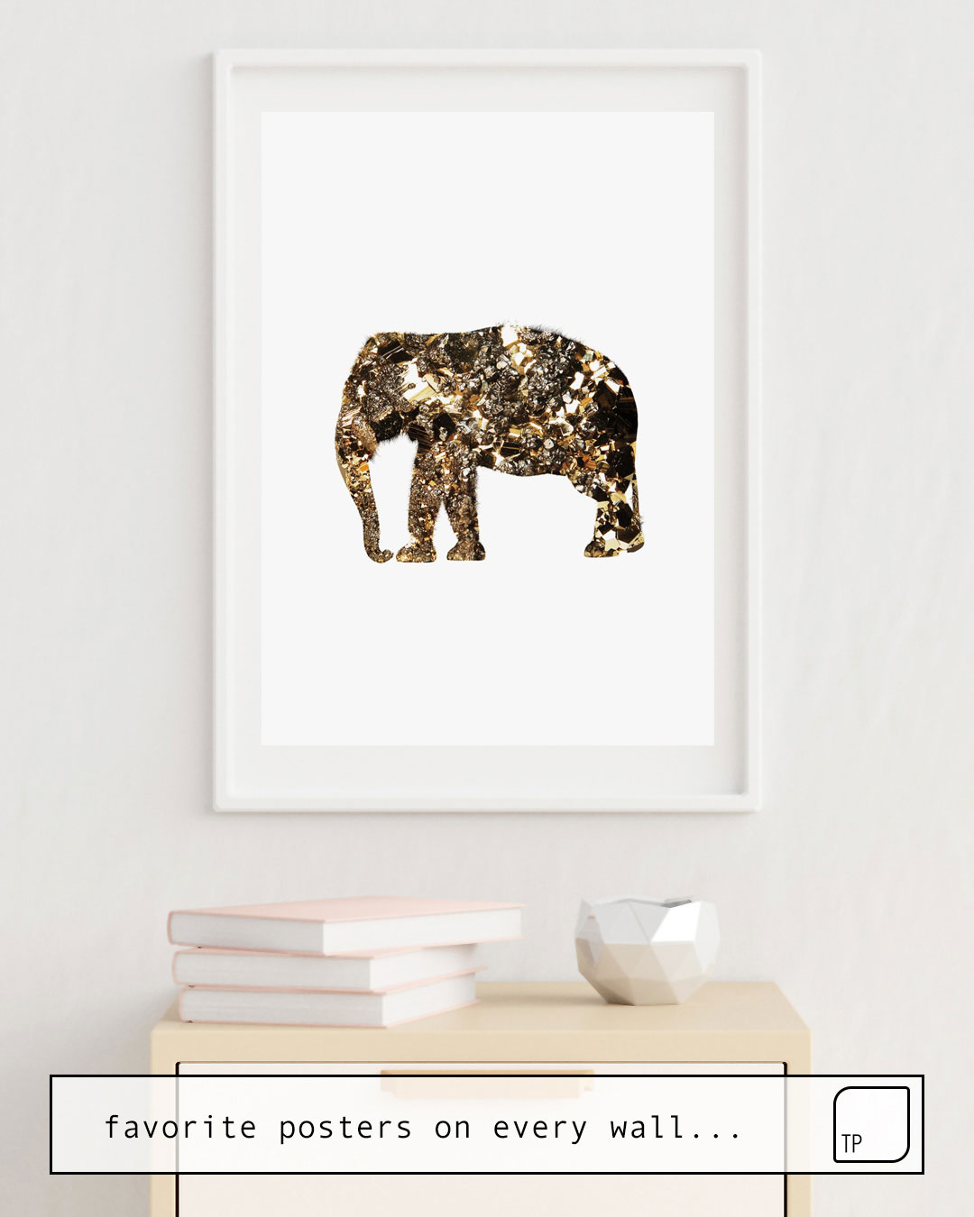 Poster | GOLD ELEPHANT von Andreas Lie