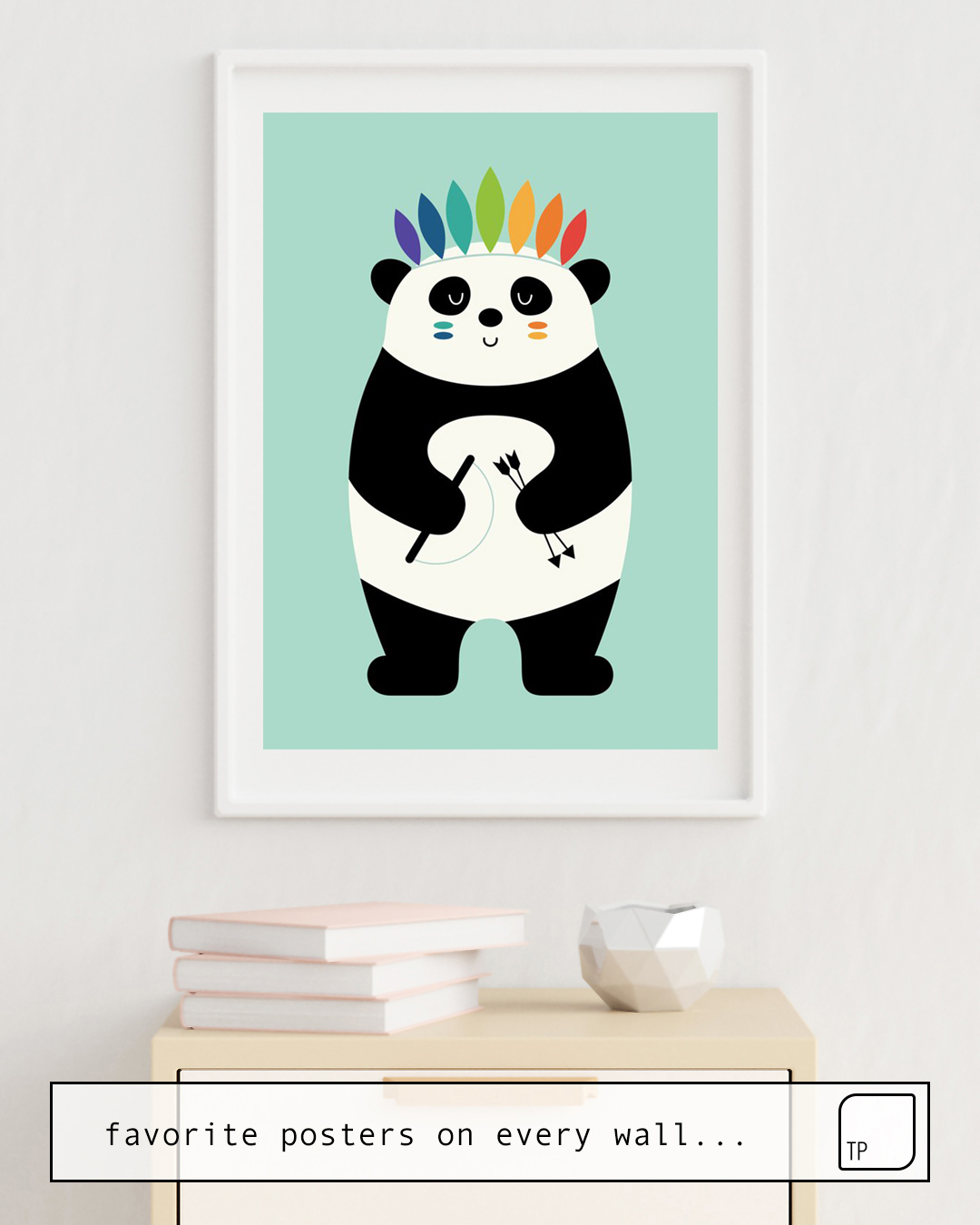Poster | BE BRAVE PANDA von Andy Westface