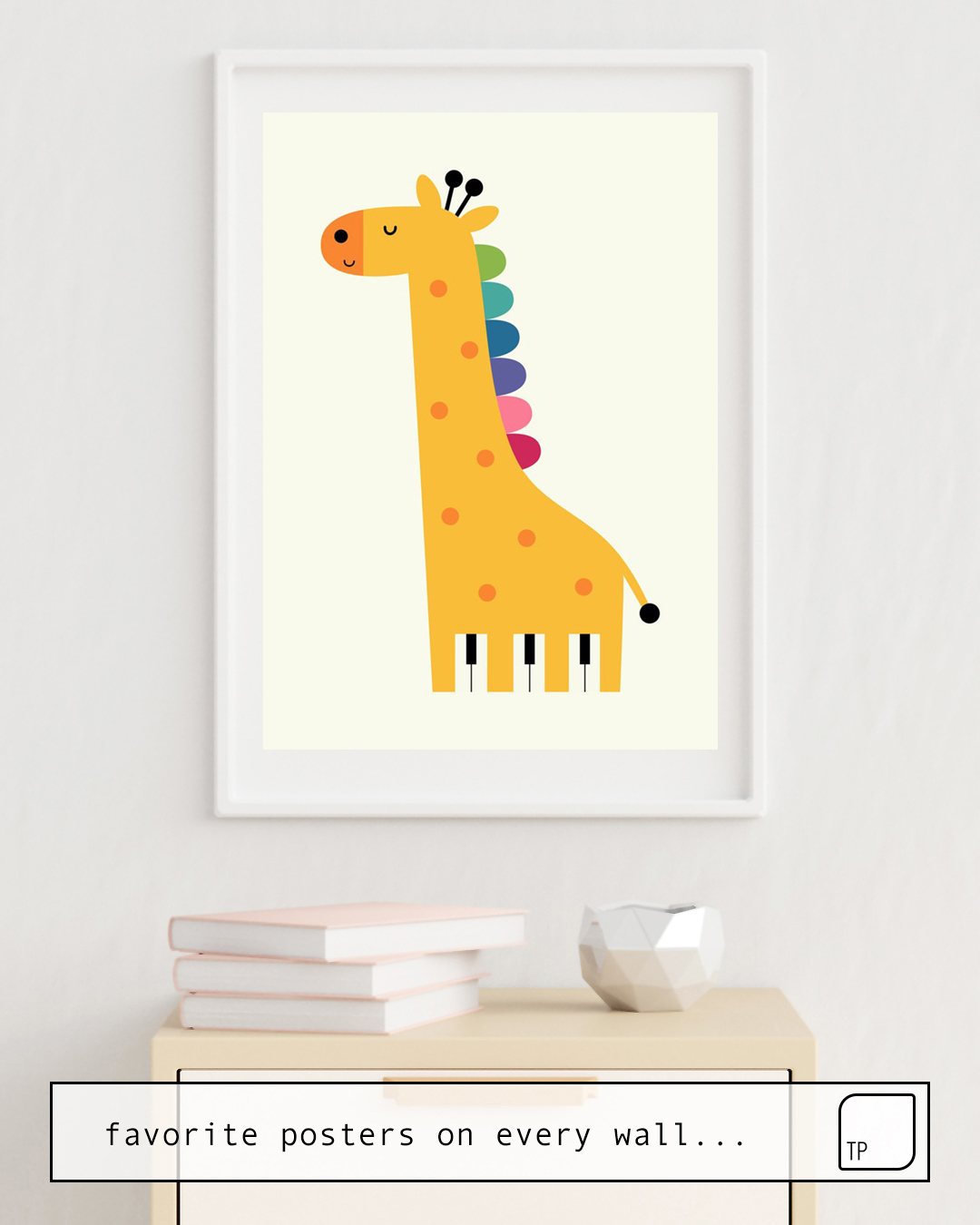 Poster | GIRAFFE PIANO by Andy Westface