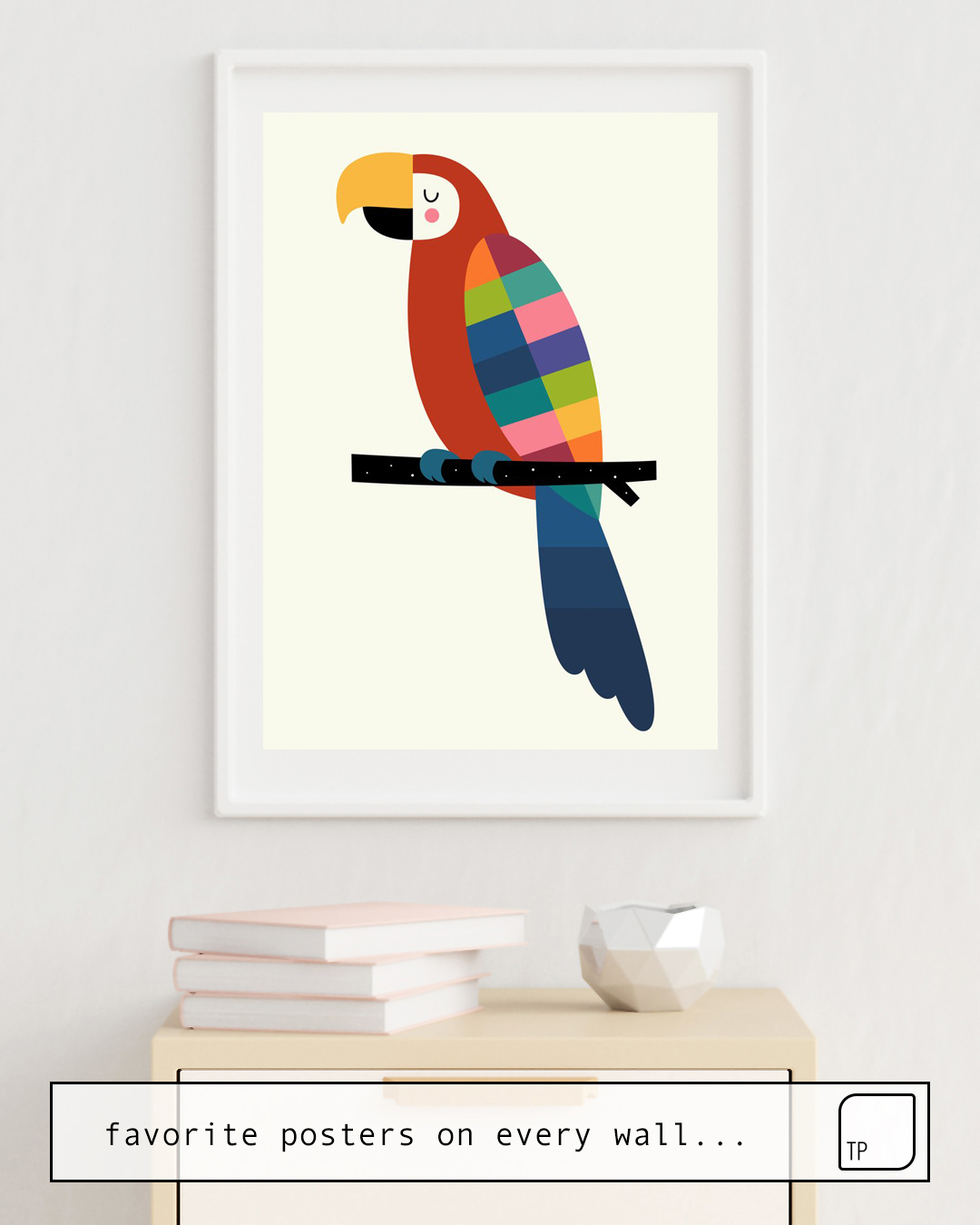 Poster | RAINBOW PARROT von Andy Westface