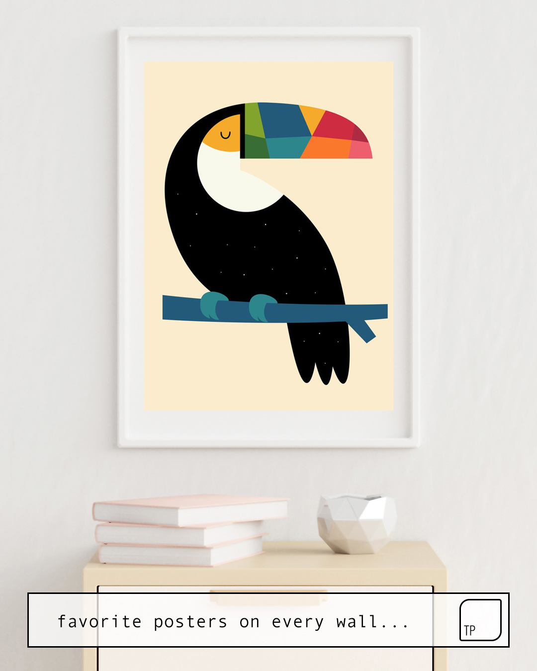 Poster | RAINBOW TOUCAN von Andy Westface