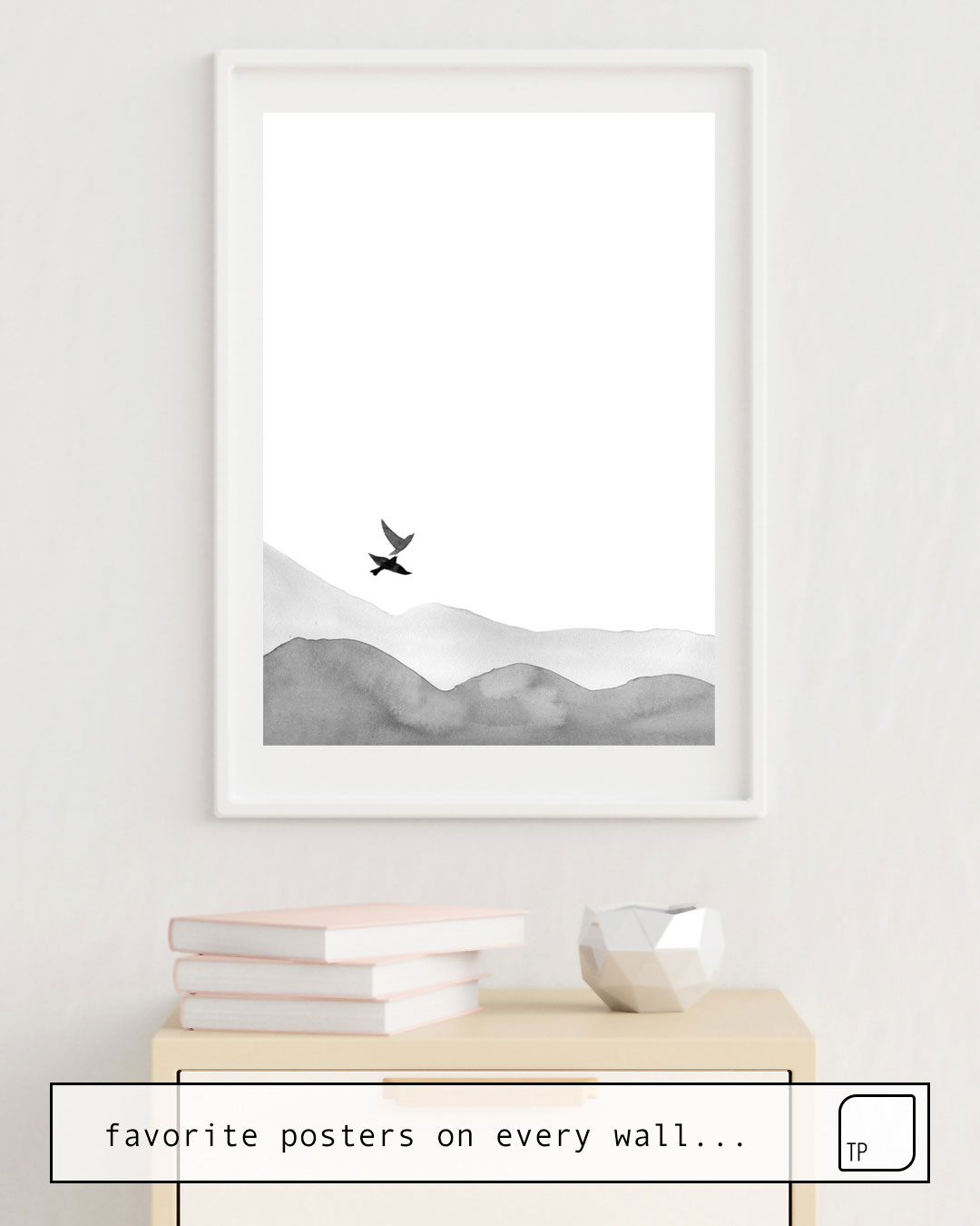 Poster | BIRDS AND HILLS by Art by ASolo