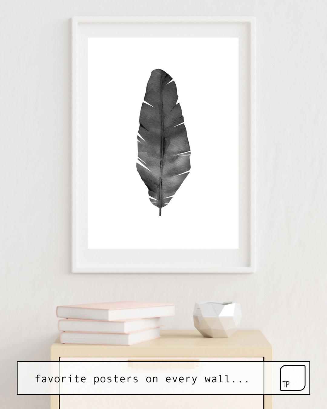 Poster | BLACK WHITE LEAF by Art by ASolo