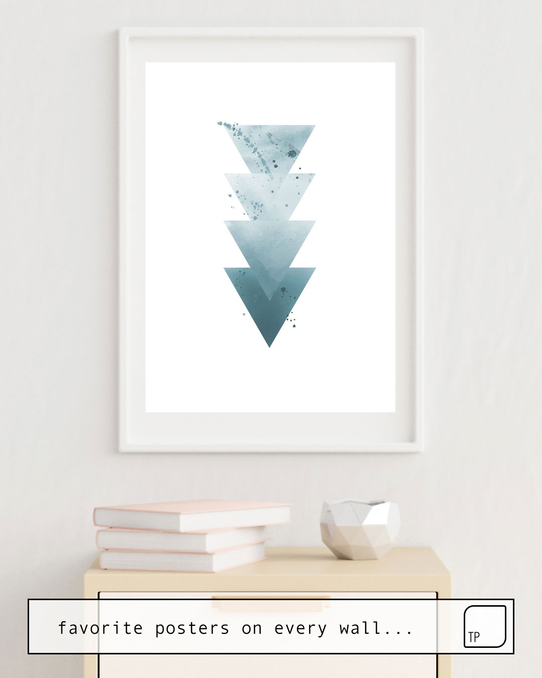 Poster | BLUE TRIANGLES. by Art by ASolo