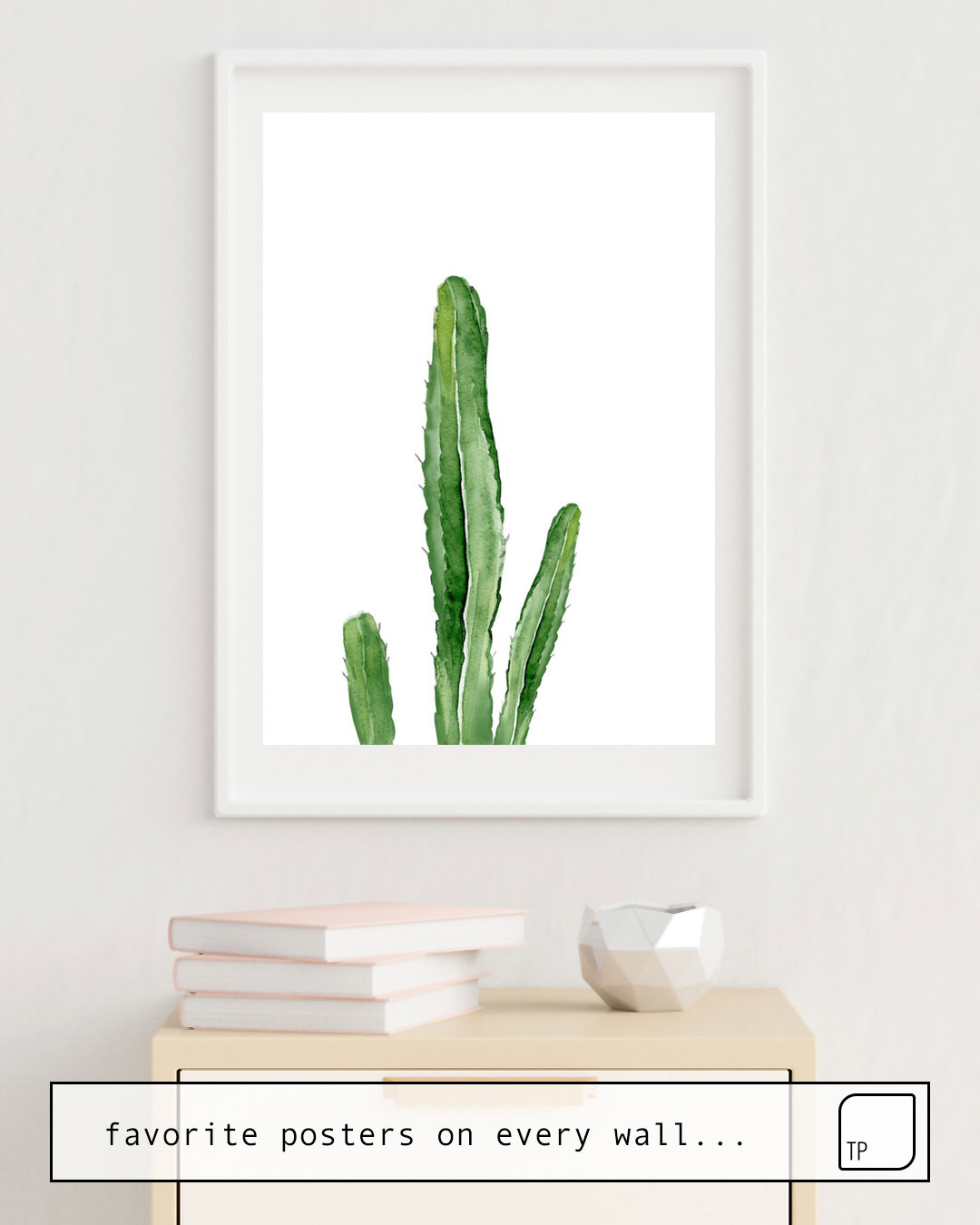 Poster | CACTUS. WATERCOLOR PLANT. by Art by ASolo