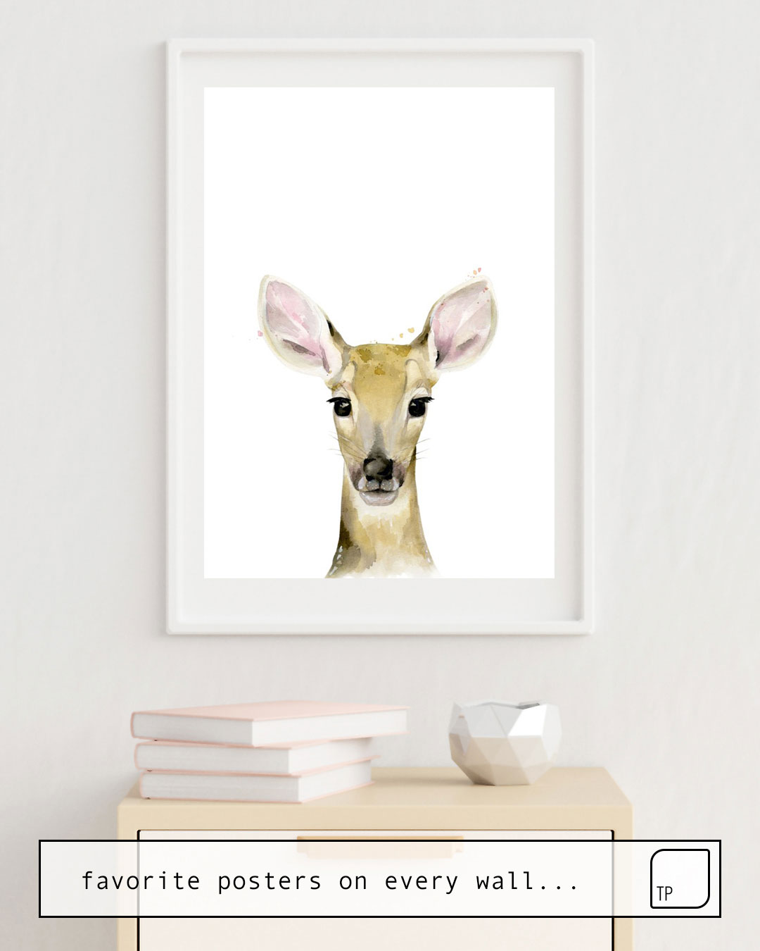 Poster | FAWN, ANIMAL PORTRAIT by Art by ASolo