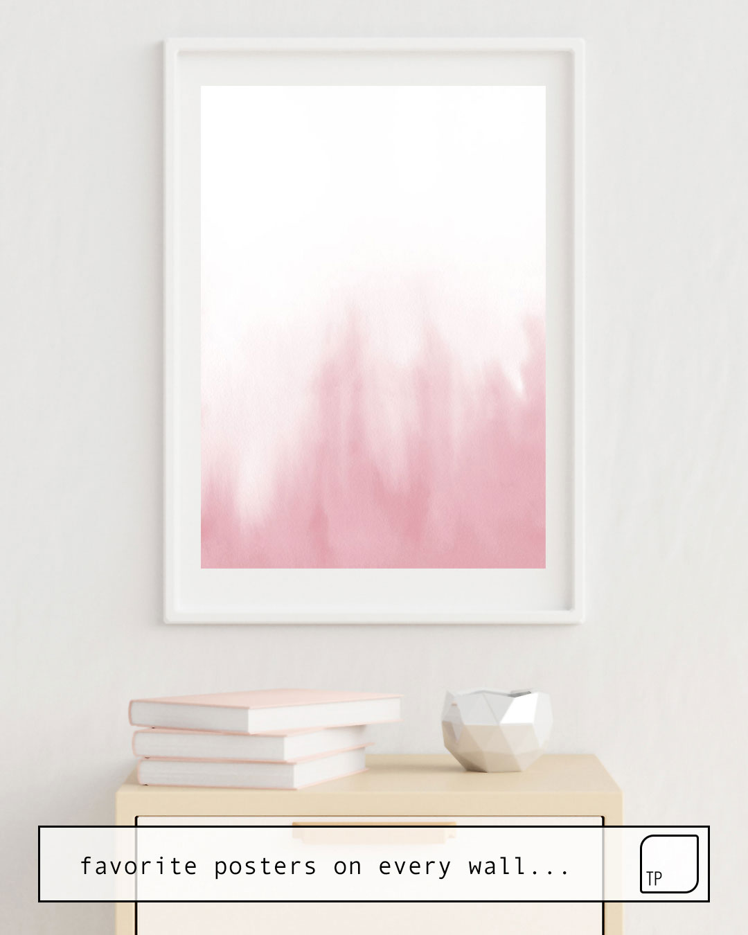 Poster | PINK WATERCOLOR von Art by ASolo