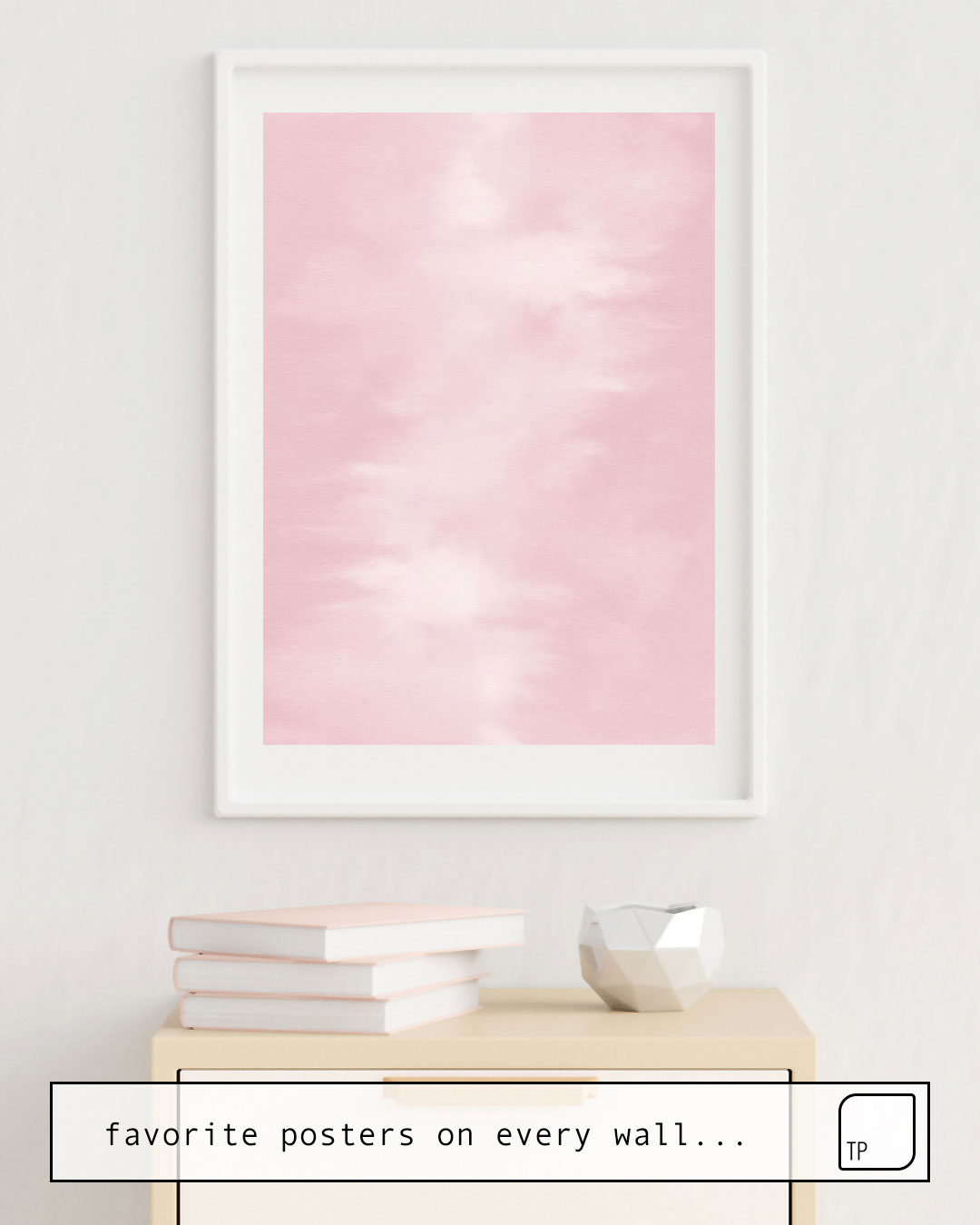 Poster | PINK WATERCOLOR. von Art by ASolo