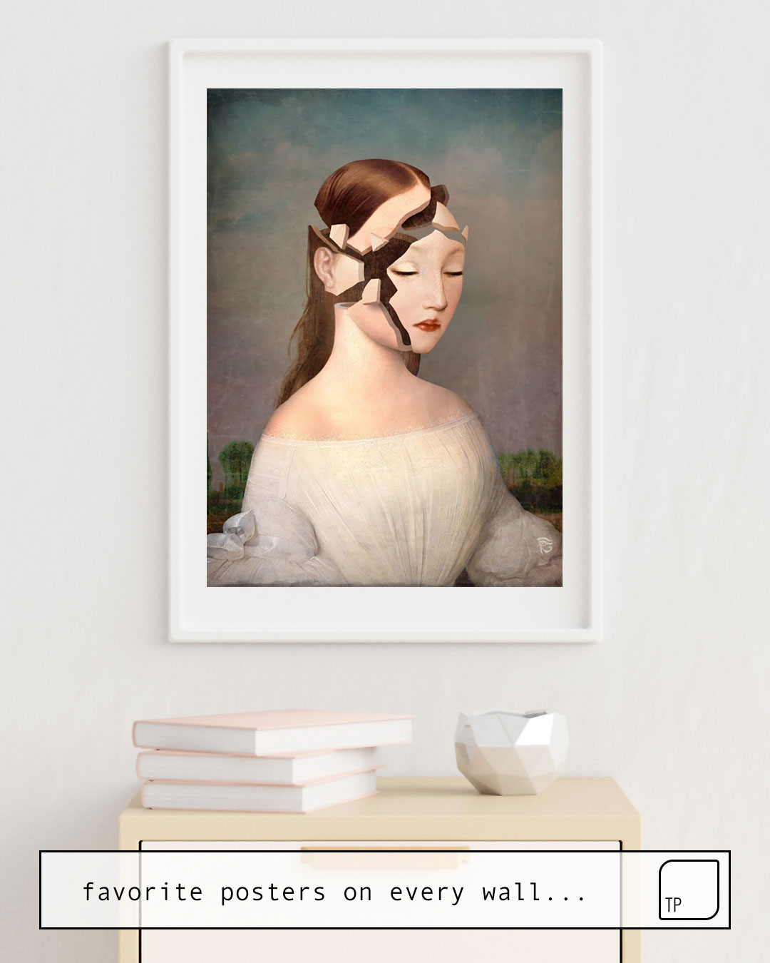 The photo shows an example of furnishing with the motif DISTANT MEMORY by Christian Schloe as mural