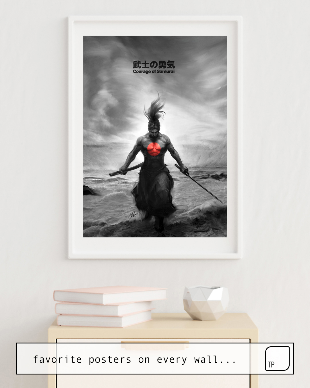 Poster | COURAGE OF SAMURAI von Stanley Artgerm Lau