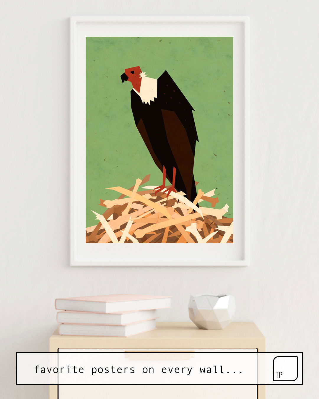 Poster | V IS FOR VULTURE von Yetiland