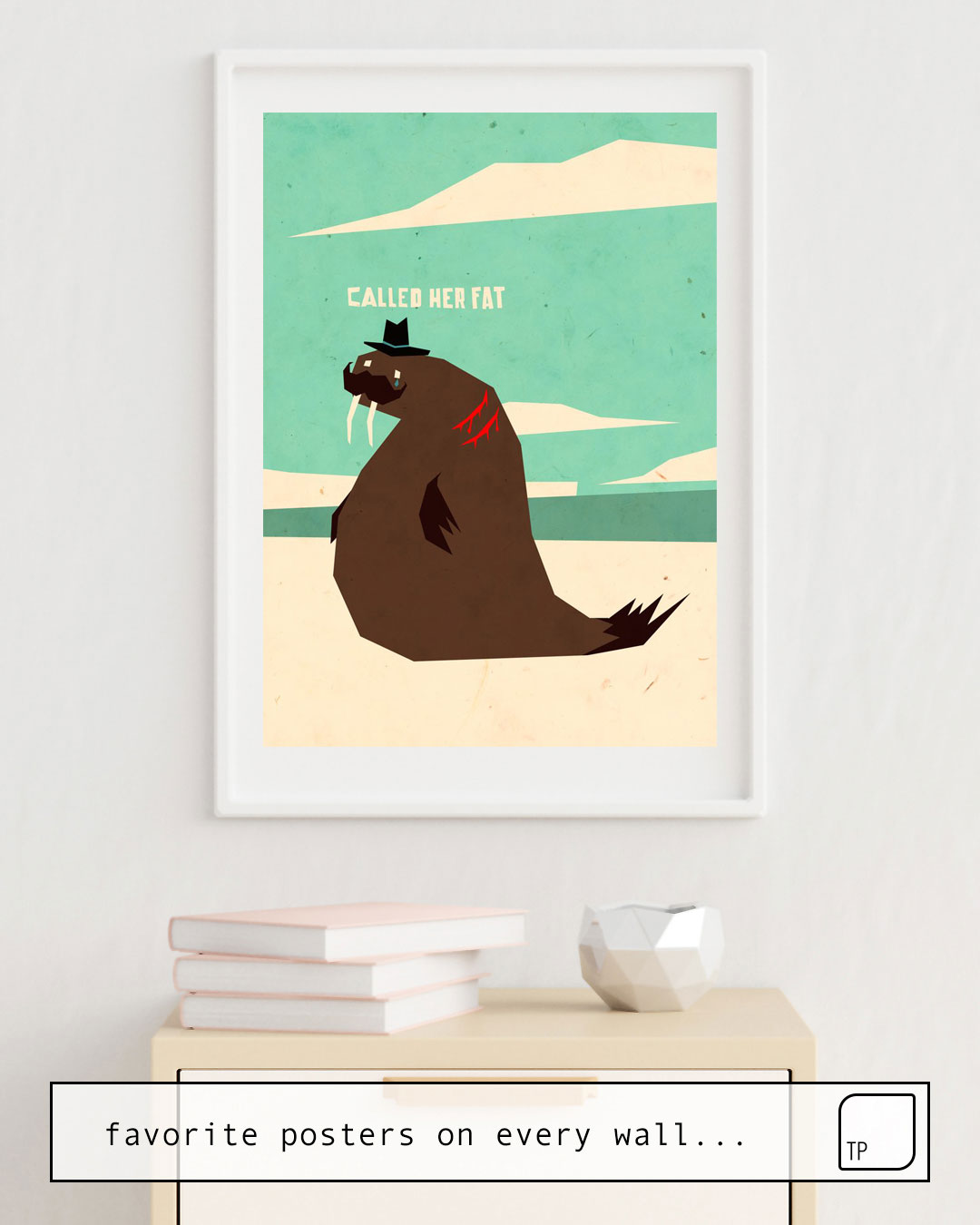 Poster | W IS FOR WALRUS by Yetiland